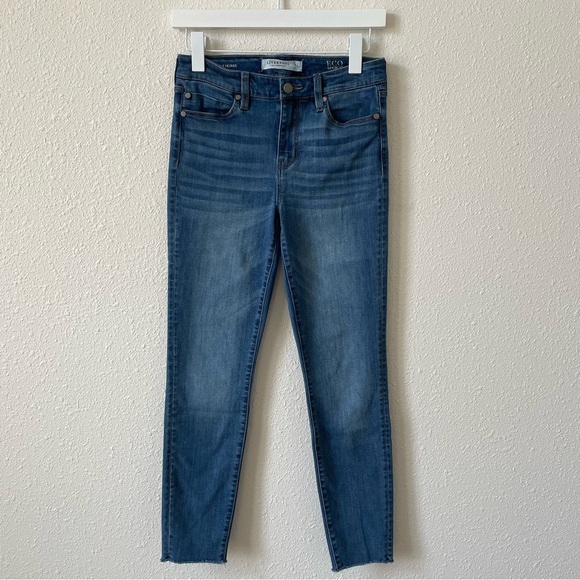 Liverpool Ankle Skinny Mid Rise Jean Size 27 / 4 Denim Medium Wash Casual Cotton - Picture 1 of 9